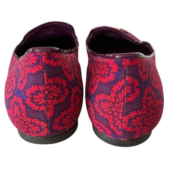 Tory Burch Red & Purple Loafers MI Brazil EUC 9.5 - Picture 5 of 9